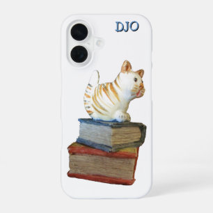 Kitty on Books wil dat je aan Hem Voorleest iPhone 16 Hoesje