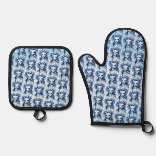 Kitty Ovenwant & Pannenlap Set (Voorkant)