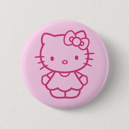 Kitty Ronde Button 5,7 Cm (Voorkant)