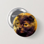 Kitty. Ronde Button 5,7 Cm (Voorkant /achterkant)