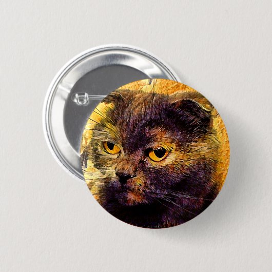 Kitty. Ronde Button 5,7 Cm (Voorkant /achterkant)