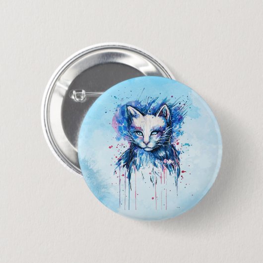 Kitty Ronde Button 5,7 Cm (Voorkant /achterkant)