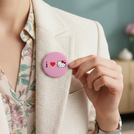 Kitty Ronde Button 5,7 Cm