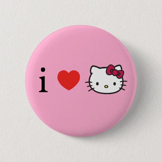 Kitty Ronde Button 5,7 Cm (Voorkant)