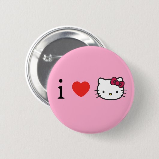 Kitty Ronde Button 5,7 Cm (Voorkant /achterkant)