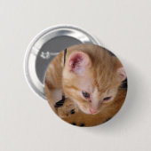 KITTY RONDE BUTTON 5,7 CM (Voorkant /achterkant)