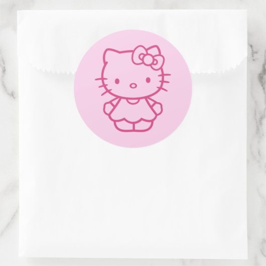 Kitty Ronde Sticker (Tas)