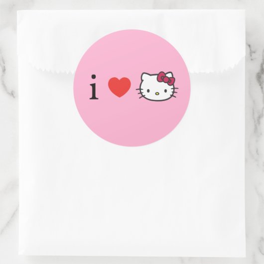 Kitty Ronde Sticker (Tas)