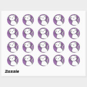 kitty ronde sticker (Vel)