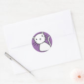 kitty ronde sticker (Envelop)