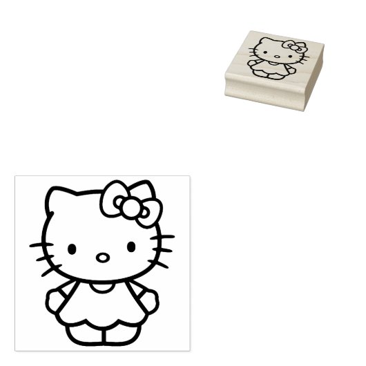 Kitty Rubberstempel (Gestempeld)