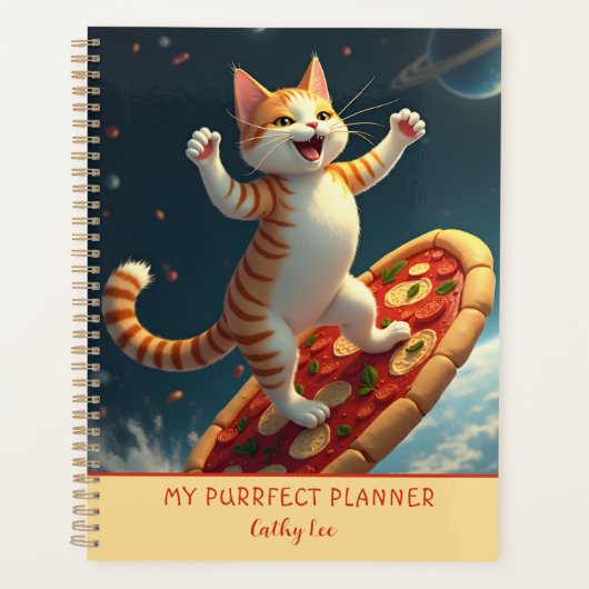 Kitty Ruimtesurfen op Pizza Planner (Voorkant)
