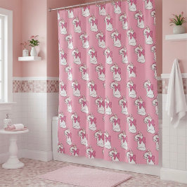 Kitty Shower Curtain Douchegordijn