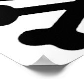 Kitty Skull and Crossbones Poster (Hoek)