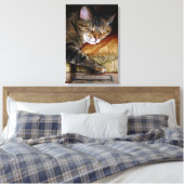 Kitty Slaap Boek Canvas Afdruk (Insitu (Slaapkamer))