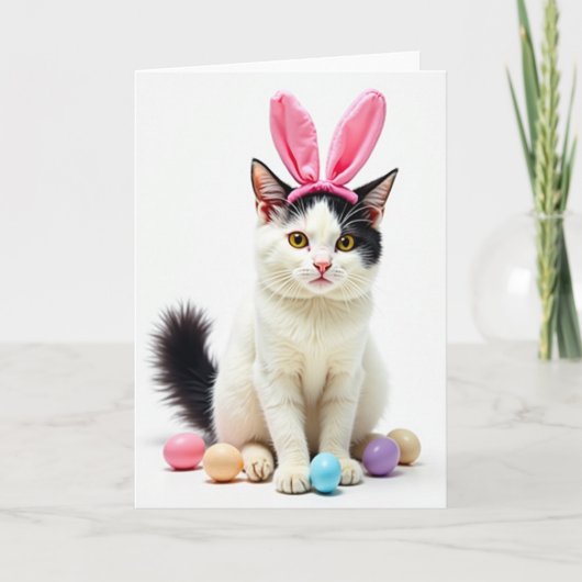 Kitty Springtime Fun Pet Kaart (Voorkant)