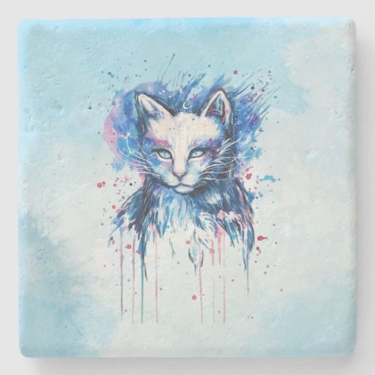Kitty Stenen Onderzetter (Voorkant)