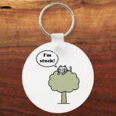 Kitty Stuck In Tree Sleutelhanger (Voorkant)