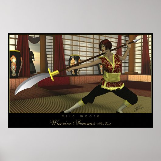 Kitty Su Qwan-Dancing Rose Poster (Voorkant)