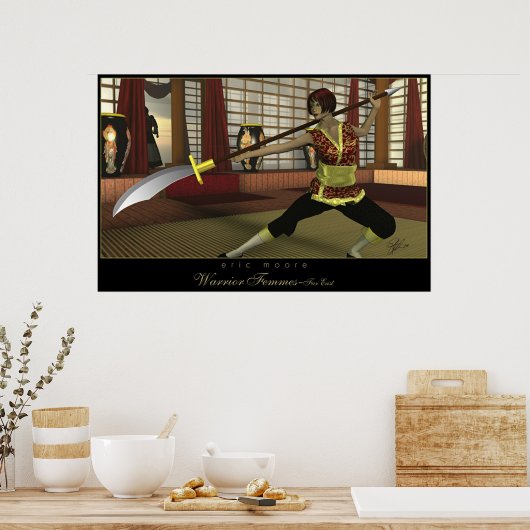 Kitty Su Qwan-Dancing Rose Poster (Keuken)