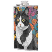 Kitty tussen de bloemen heupfles (Links)