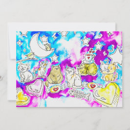 Kitty Valentine Feestdagenkaart