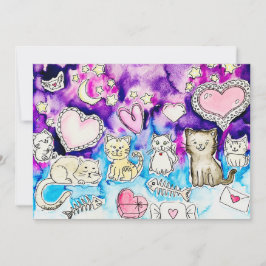 Kitty Valentine Feestdagenkaart