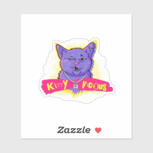 Kitty Vicious Sticker (Vel)