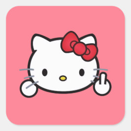 Kitty Vierkante Sticker