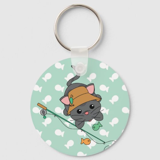 Kitty vissen sleutelhanger (Voorkant)
