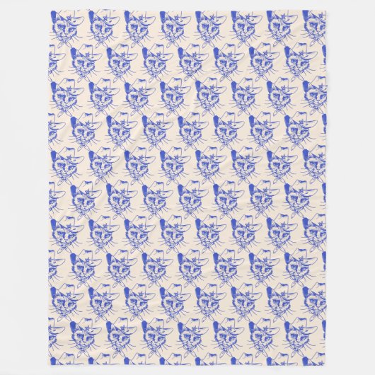 Kitty Vliesdeken Fleece Deken (Voorkant)