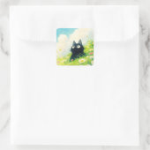 Kitty Vreedzaam Weiland Vierkante Sticker (Tas)