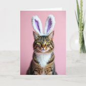 Kitty With Ear Fluffs Portrait Card Kaart (Voorkant)