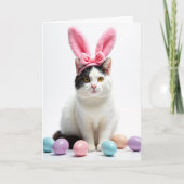 Kitty With Ears Headband Card Kaart (Voorkant)