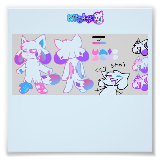 kittydog kristal Poster (Voorkant)