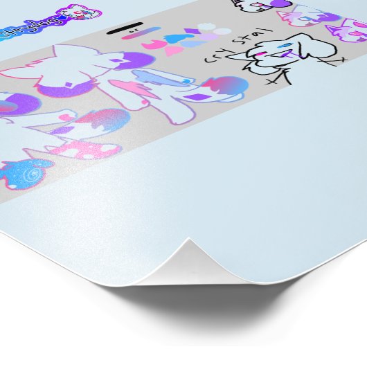 kittydog kristal Poster (Hoek)