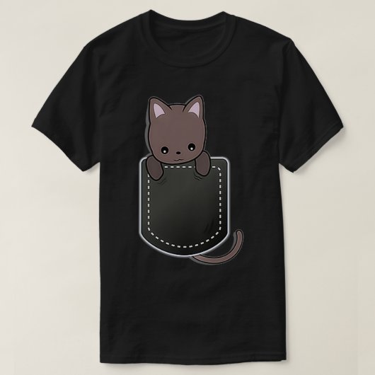 KittyinPocketDesign CatsKittenCat T-shirt (Design voorkant)