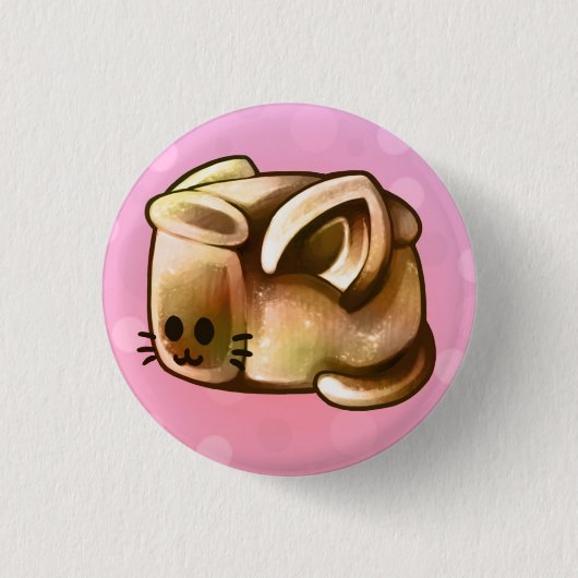 KittyLoaf Ronde Button 3,2 Cm (Voorkant)