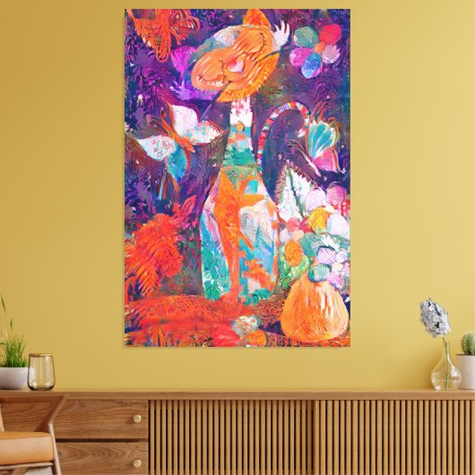 KittyQ Acrylzuur Canvas Afdruk (Insitu (Woonkamer))