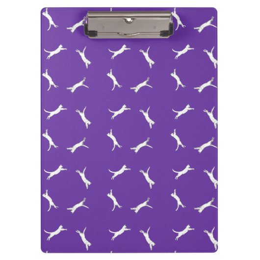 Kittyrun paarse notitieboek klembord (Voorkant)