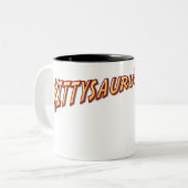 KITTYSAURUS™ TWEEKLEURIGE MOK (Voorkant links)