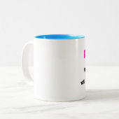 "KittyTude!" Tweekleurige Koffiemok (Voorkant links)