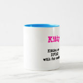 "KittyTude!" Tweekleurige Koffiemok (Center)