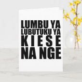 Kituba Kaart (Gele Bloem)
