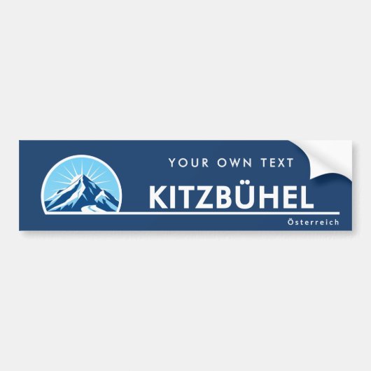 Kitzbühel Austria mountain Bumper Sticker (Voorkant)