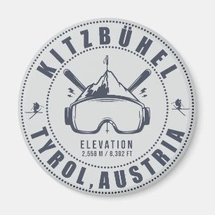 Kitzbuhel Austria Mountain  minimalist Magneet