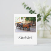 Kitzbuhel in Tirol, Oostenrijk - het stadsbeeld Briefkaart (Staand voorkant)