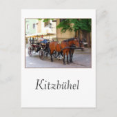 Kitzbuhel in Tirol, Oostenrijk - het stadsbeeld Briefkaart (Voorkant)