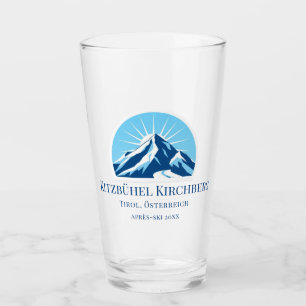 Kitzbühel Kirchberg Oostenrijk skigebied bierglas Glas