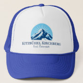 Kitzbühel Kirchberg Tirol Oostenrijk ski-outfit pe Trucker Pet (Voorkant)